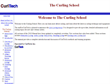 Tablet Screenshot of curlingschool.com